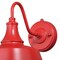 Vaxcel Dorado 1 Light Dusk to Dawn Red White Farmhouse Barn Dome Outdoor Wall Lantern T0486 - alternate 5